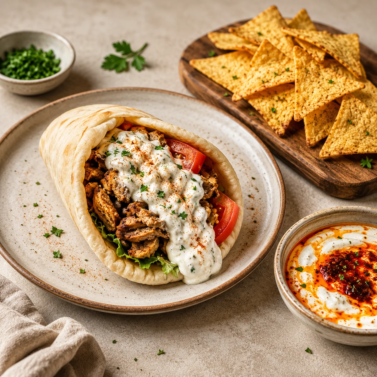 Chicken Shawarma Wrap — Wraps