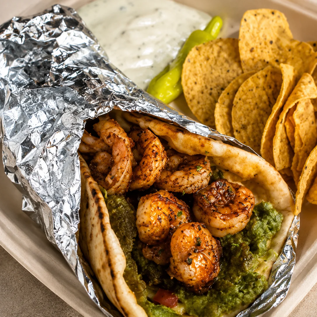 Shrimp Falafel — Wraps